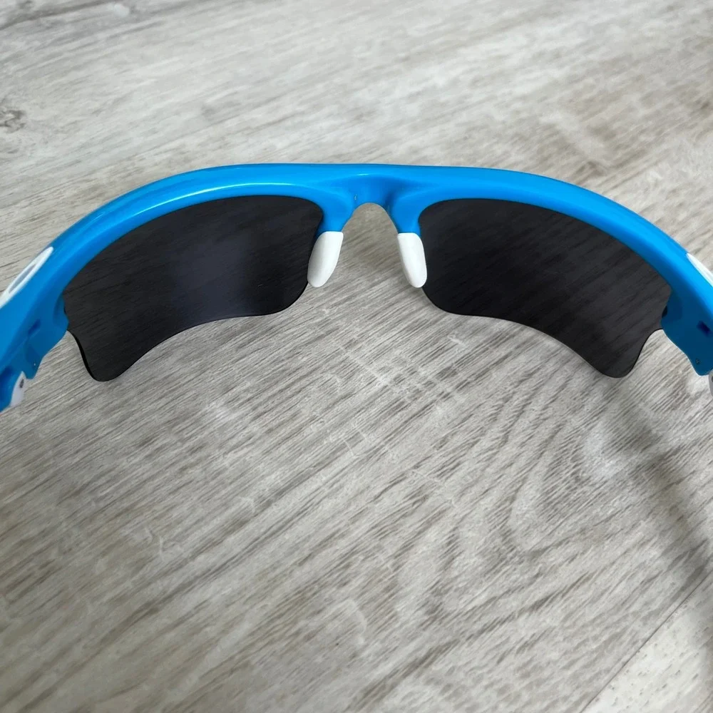 Oakley Fast Jacket XL OO9156-04 Sunglasses Blue Black Iridium w/ Case Active